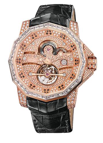 Review Copy Corum Admiral`s Cup Tourbillon 48 Watch 372.931.85/0F01 0000